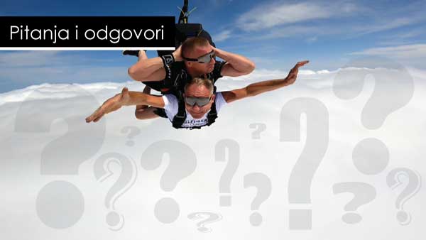 Česta pitanja i odgoovori o tandem skokovima